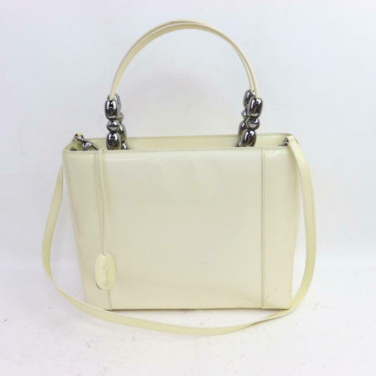 Brand Inspired Christian Dior Tote Bag Cream Enamel (SHC1-14294)