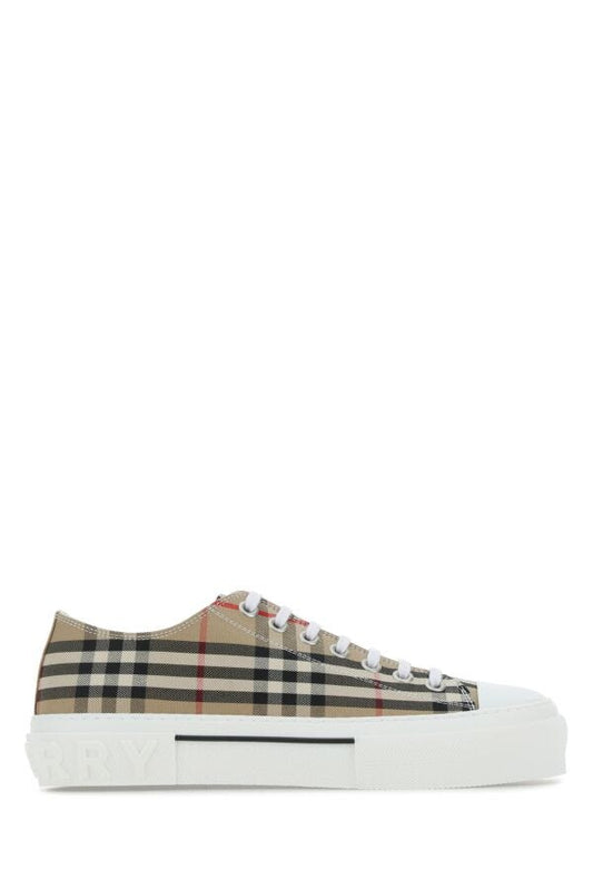 Burberry Man Embroidered Canvas Sneakers