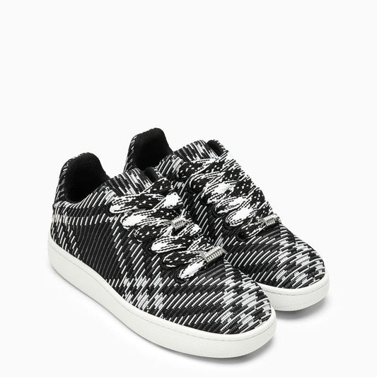 Burberry Black/White Check Pattern Box Sneaker Men