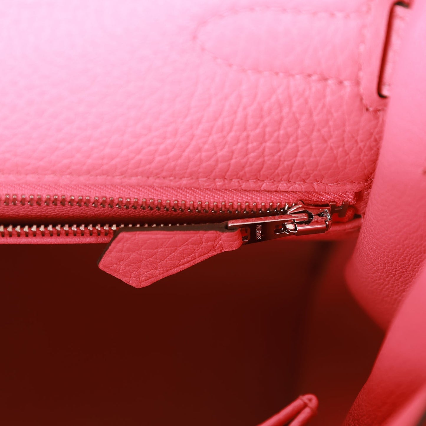 Hermes Kelly Retourne 32 Rose Azalee Clemence Palladium Hardware